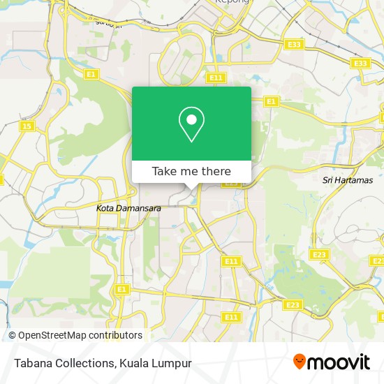 Tabana Collections map