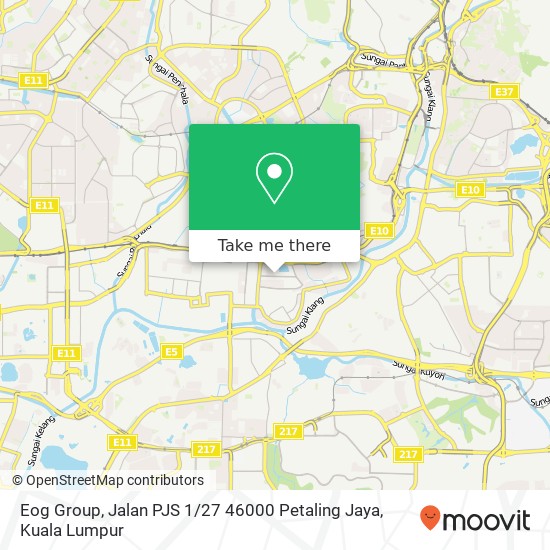 Eog Group, Jalan PJS 1 / 27 46000 Petaling Jaya map