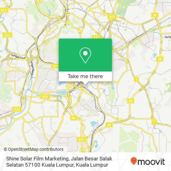 Shine Solar Film Marketing, Jalan Besar Salak Selatan 57100 Kuala Lumpur map