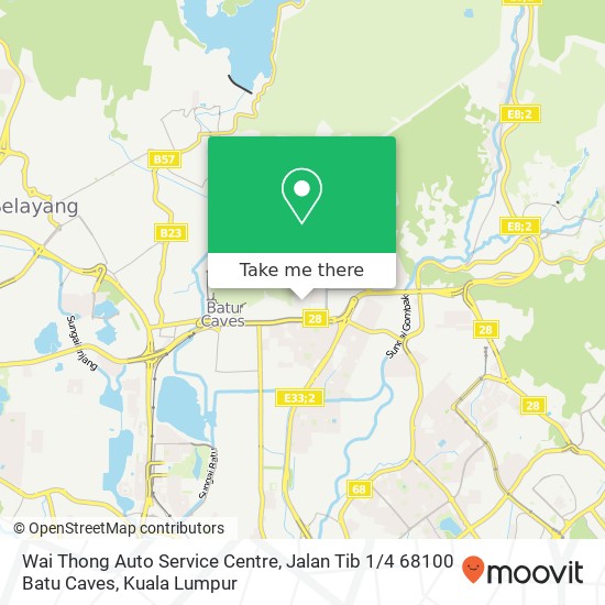 Wai Thong Auto Service Centre, Jalan Tib 1 / 4 68100 Batu Caves map