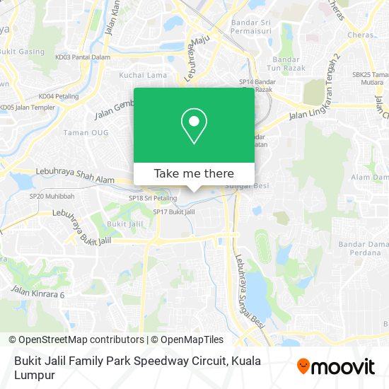 Bukit Jalil Family Park Speedway Circuit map