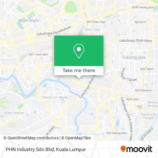 PHN Industry Sdn Bhd map