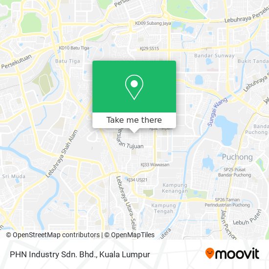 PHN Industry Sdn. Bhd. map