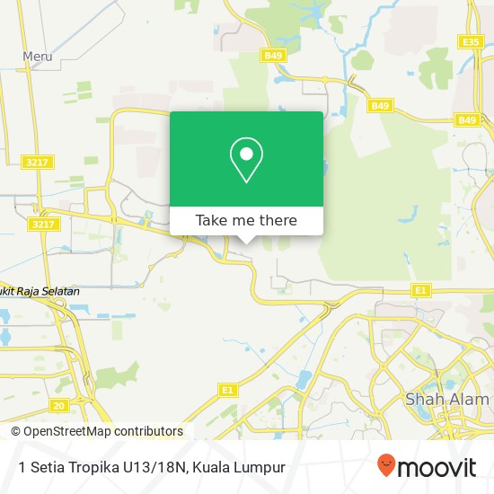 1 Setia Tropika U13 / 18N, 40170 Shah Alam map