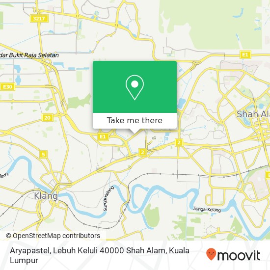 Aryapastel, Lebuh Keluli 40000 Shah Alam map