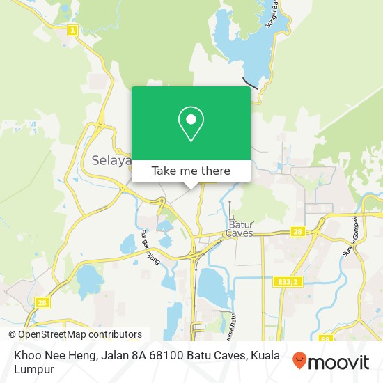 Khoo Nee Heng, Jalan 8A 68100 Batu Caves map