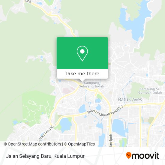 Jalan Selayang Baru map