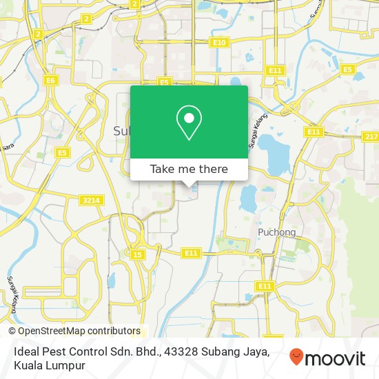 Peta Ideal Pest Control Sdn. Bhd., 43328 Subang Jaya