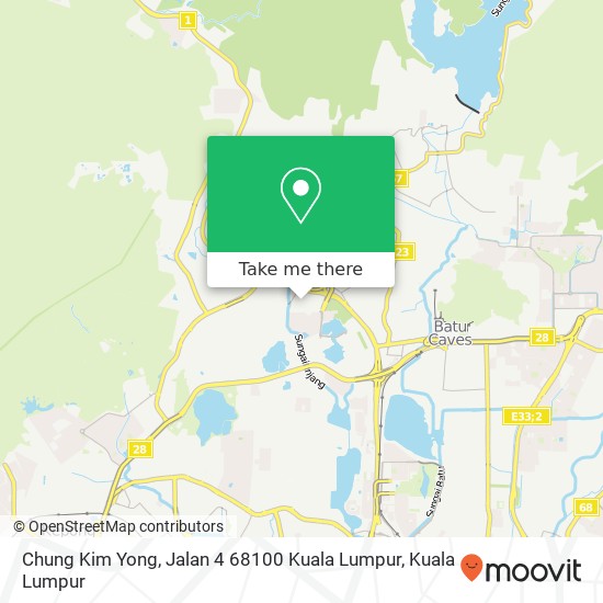 Peta Chung Kim Yong, Jalan 4 68100 Kuala Lumpur