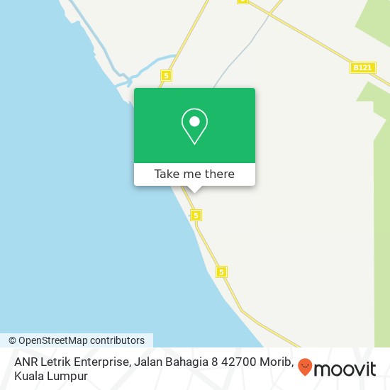 ANR Letrik Enterprise, Jalan Bahagia 8 42700 Morib map