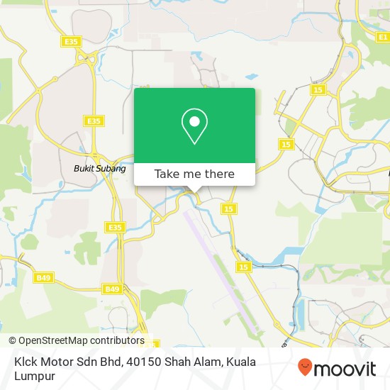 Klck Motor Sdn Bhd, 40150 Shah Alam map