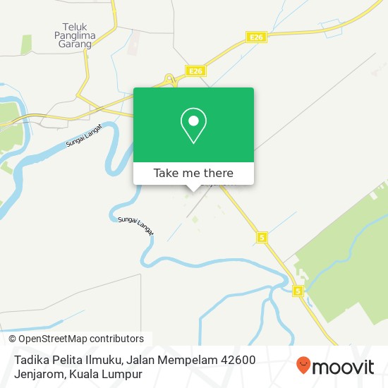 Tadika Pelita Ilmuku, Jalan Mempelam 42600 Jenjarom map