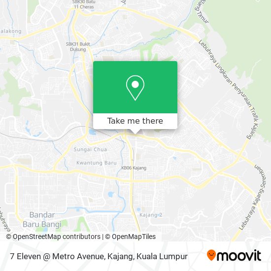 Peta 7 Eleven @ Metro Avenue, Kajang