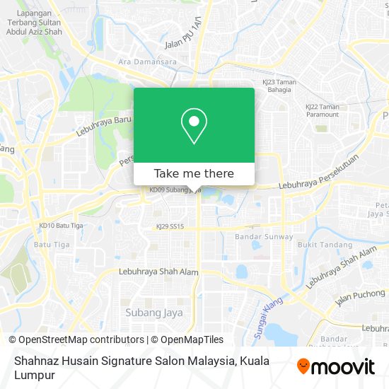 Shahnaz Husain Signature Salon Malaysia map