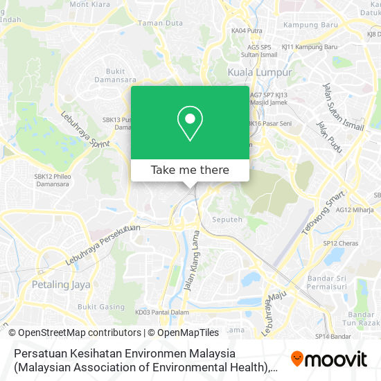 Persatuan Kesihatan Environmen Malaysia (Malaysian Association of Environmental Health) map