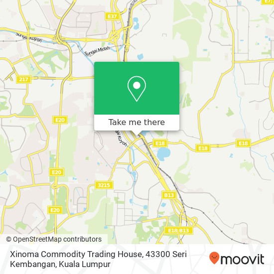 Peta Xinoma Commodity Trading House, 43300 Seri Kembangan