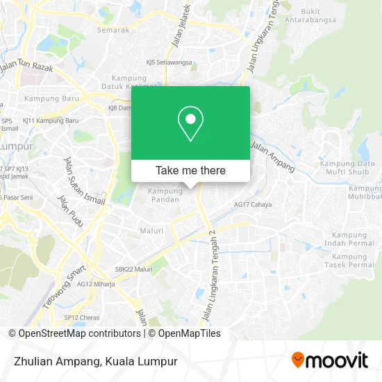 Zhulian Ampang map