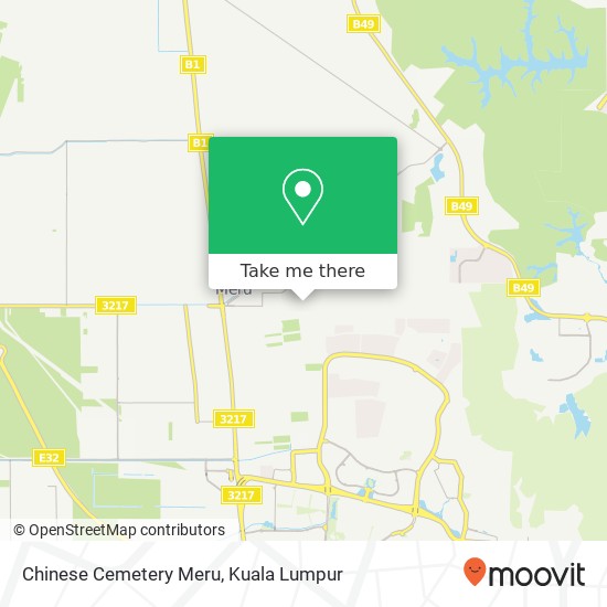 Chinese Cemetery Meru map