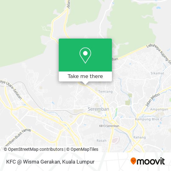 KFC @ Wisma Gerakan map