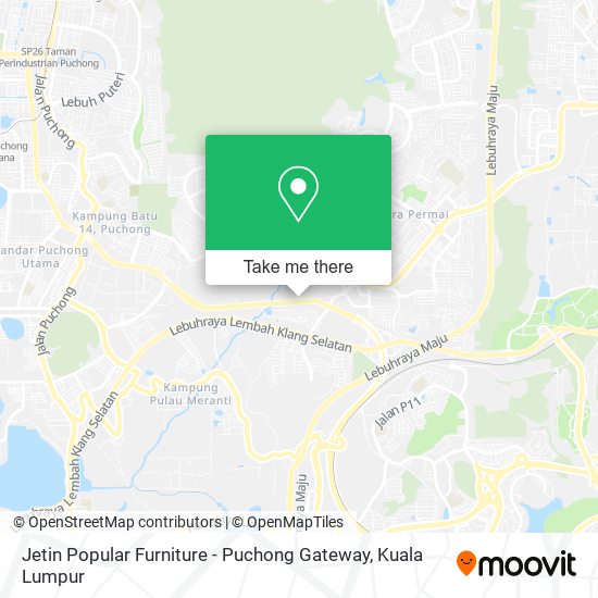 Peta Jetin Popular Furniture - Puchong Gateway