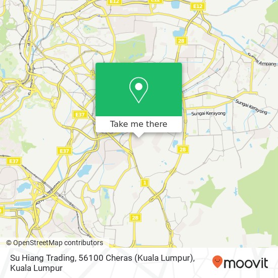 Su Hiang Trading, 56100 Cheras (Kuala Lumpur) map