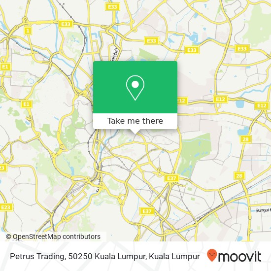 Peta Petrus Trading, 50250 Kuala Lumpur