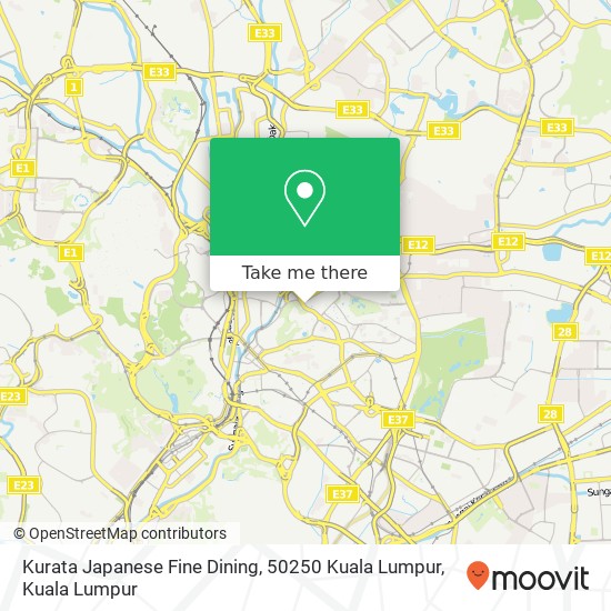 Kurata Japanese Fine Dining, 50250 Kuala Lumpur map