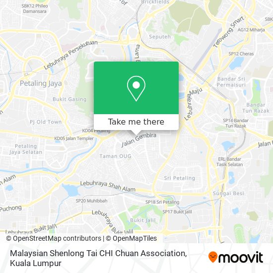 Malaysian Shenlong Tai CHI Chuan Association map