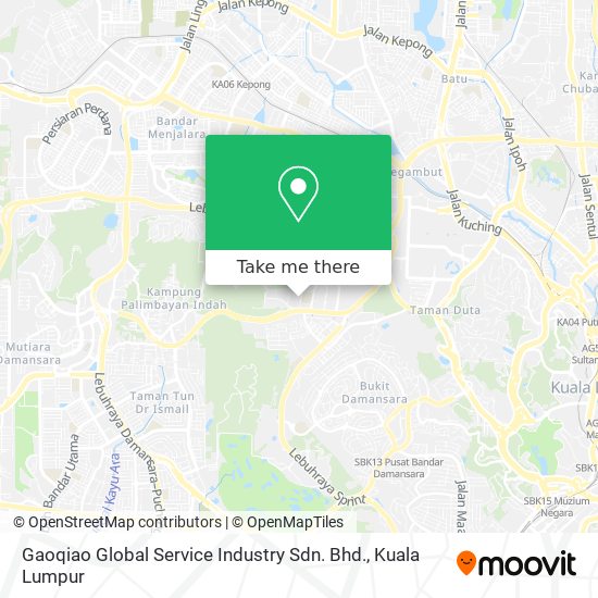 Gaoqiao Global Service Industry Sdn. Bhd. map