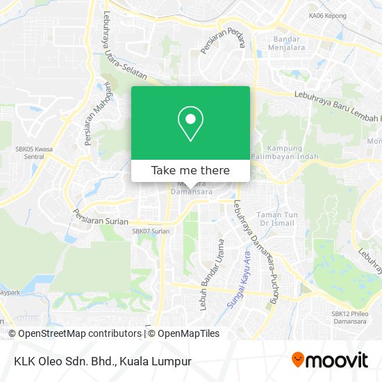 KLK Oleo Sdn. Bhd. map