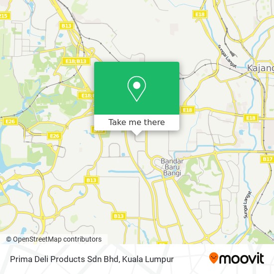 Prima Deli Products Sdn Bhd map