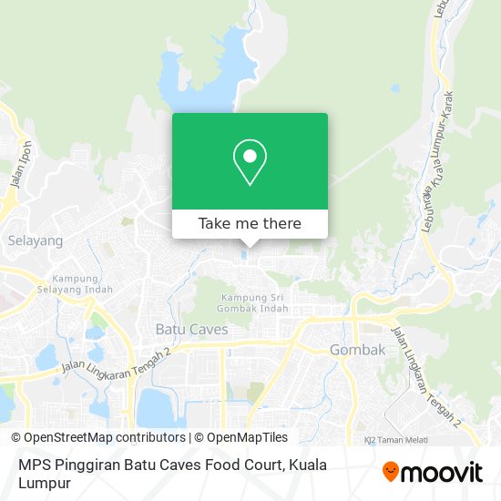 Peta MPS Pinggiran Batu Caves Food Court