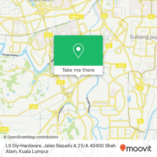 LS Diy-Hardware, Jalan Sepadu A 25 / A 40400 Shah Alam map