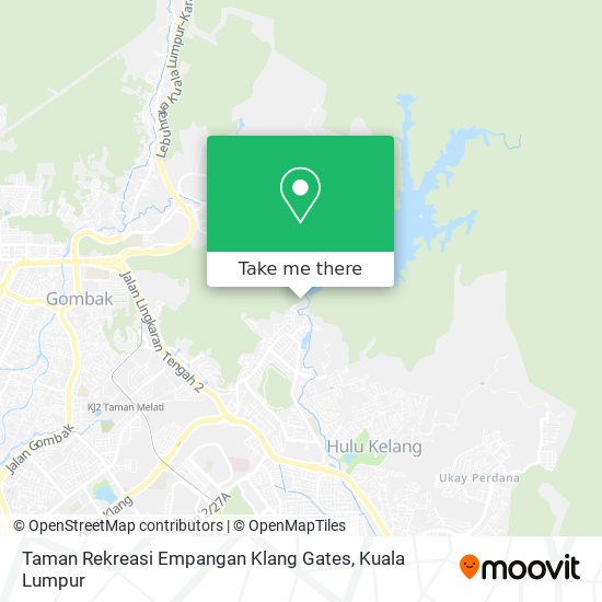 Peta Taman Rekreasi Empangan Klang Gates