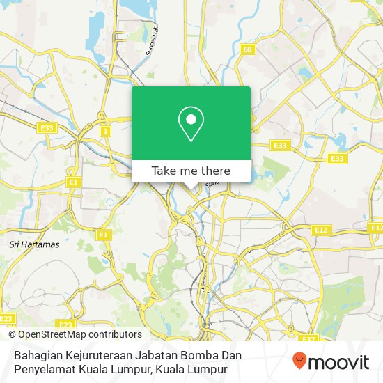 Peta Bahagian Kejuruteraan Jabatan Bomba Dan Penyelamat Kuala Lumpur