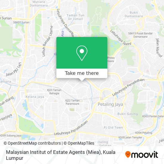 Malaysian Institut of Estate Agents (Miea) map