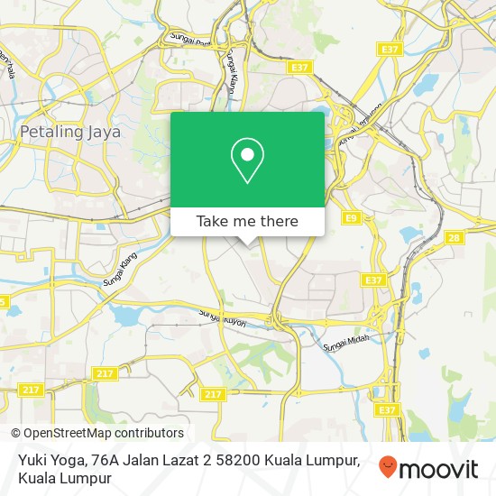 Yuki Yoga, 76A Jalan Lazat 2 58200 Kuala Lumpur map