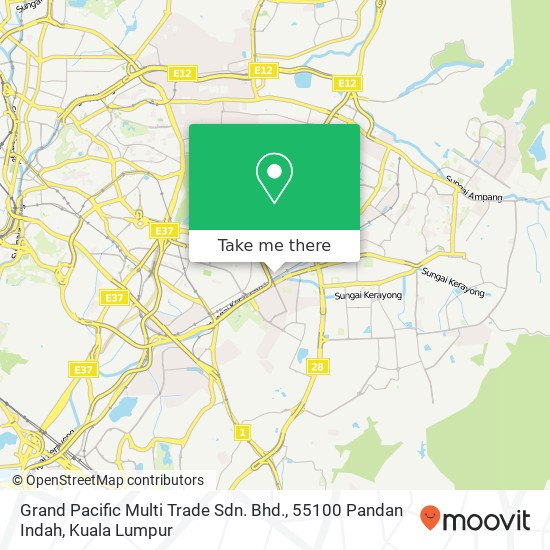 Grand Pacific Multi Trade Sdn. Bhd., 55100 Pandan Indah map