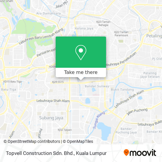 Topvell Construction Sdn. Bhd. map