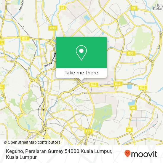 Keguno, Persiaran Gurney 54000 Kuala Lumpur map