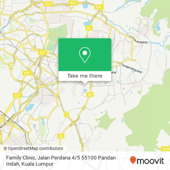 Family Clinic, Jalan Perdana 4 / 5 55100 Pandan Indah map