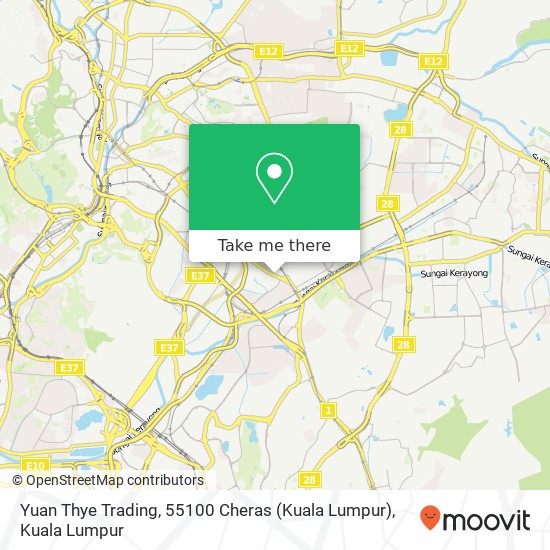 Yuan Thye Trading, 55100 Cheras (Kuala Lumpur) map