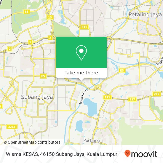 Wisma KESAS, 46150 Subang Jaya map