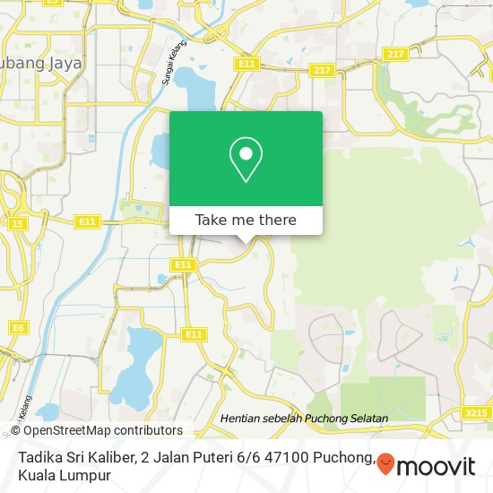 Tadika Sri Kaliber, 2 Jalan Puteri 6 / 6 47100 Puchong map