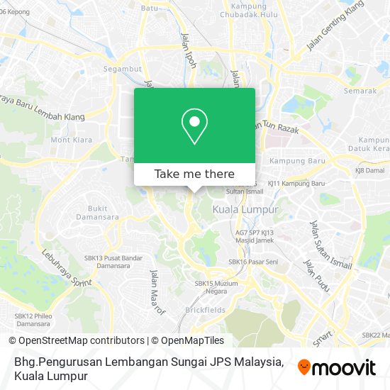 Bhg.Pengurusan Lembangan Sungai JPS Malaysia map