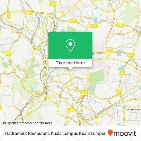 Hadramaut Restaurant, Kuala Lumpur map