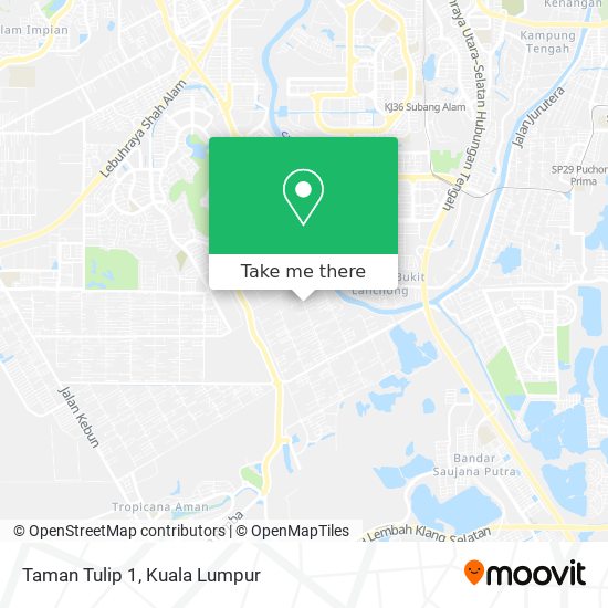 Taman Tulip 1 map