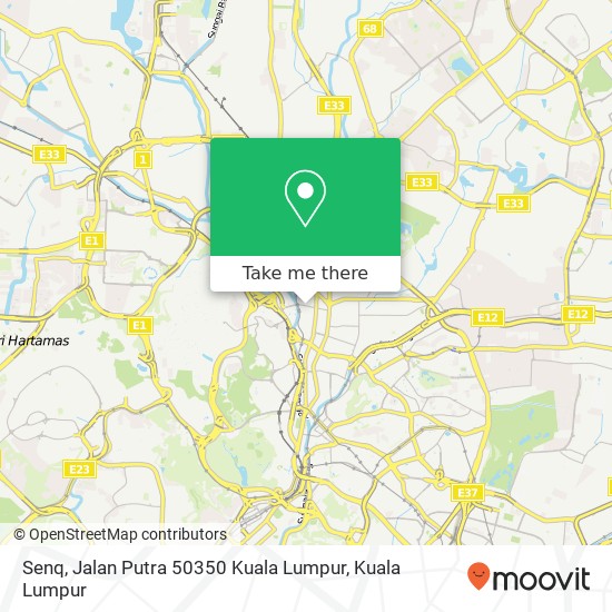 Senq, Jalan Putra 50350 Kuala Lumpur map