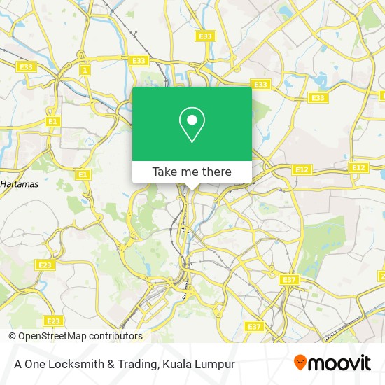 A One Locksmith & Trading map