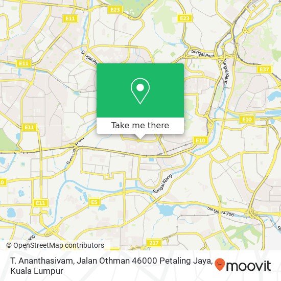 T. Ananthasivam, Jalan Othman 46000 Petaling Jaya map